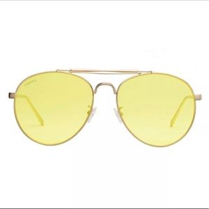 Yellow Aviator Sunglasses